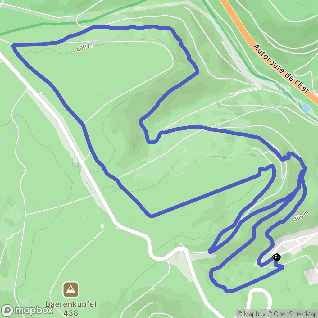 Ottersthal : carte du parcours de randonnée - France