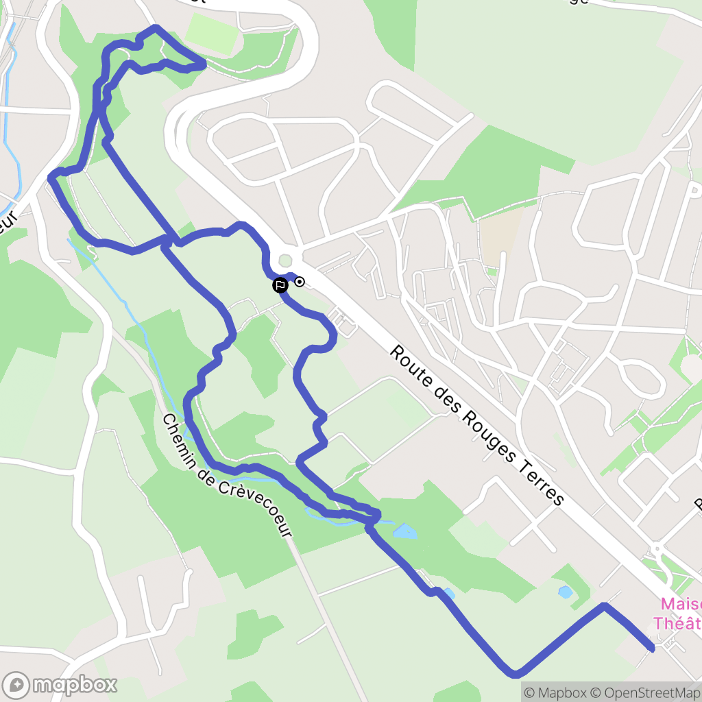 La Glacerie : carte du parcours de randonnée - France
