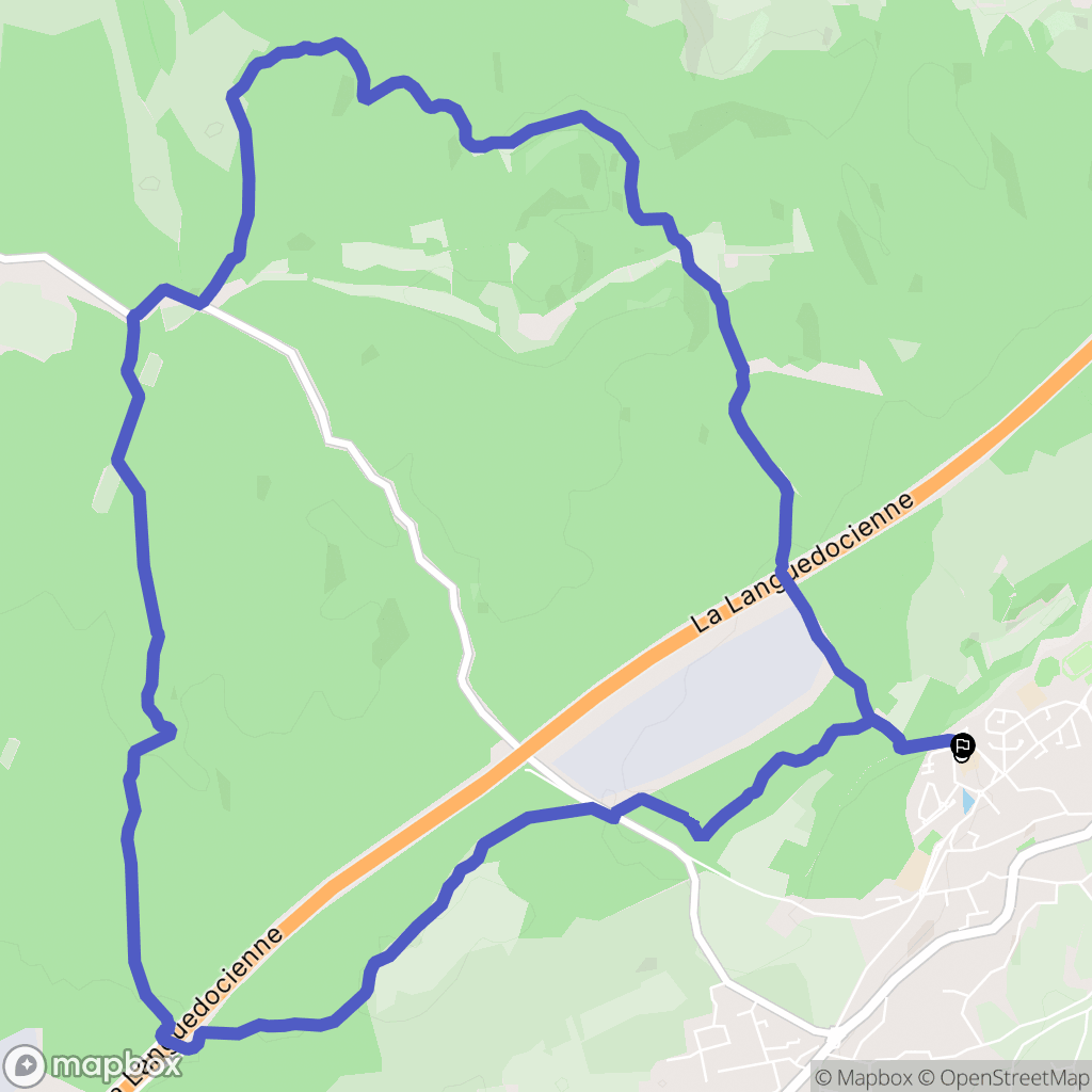 Rochefort-du-Gard : carte du parcours de randonnée - France