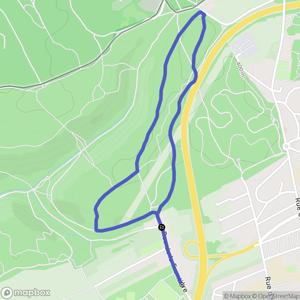 Longwy : carte du parcours de randonnée - France