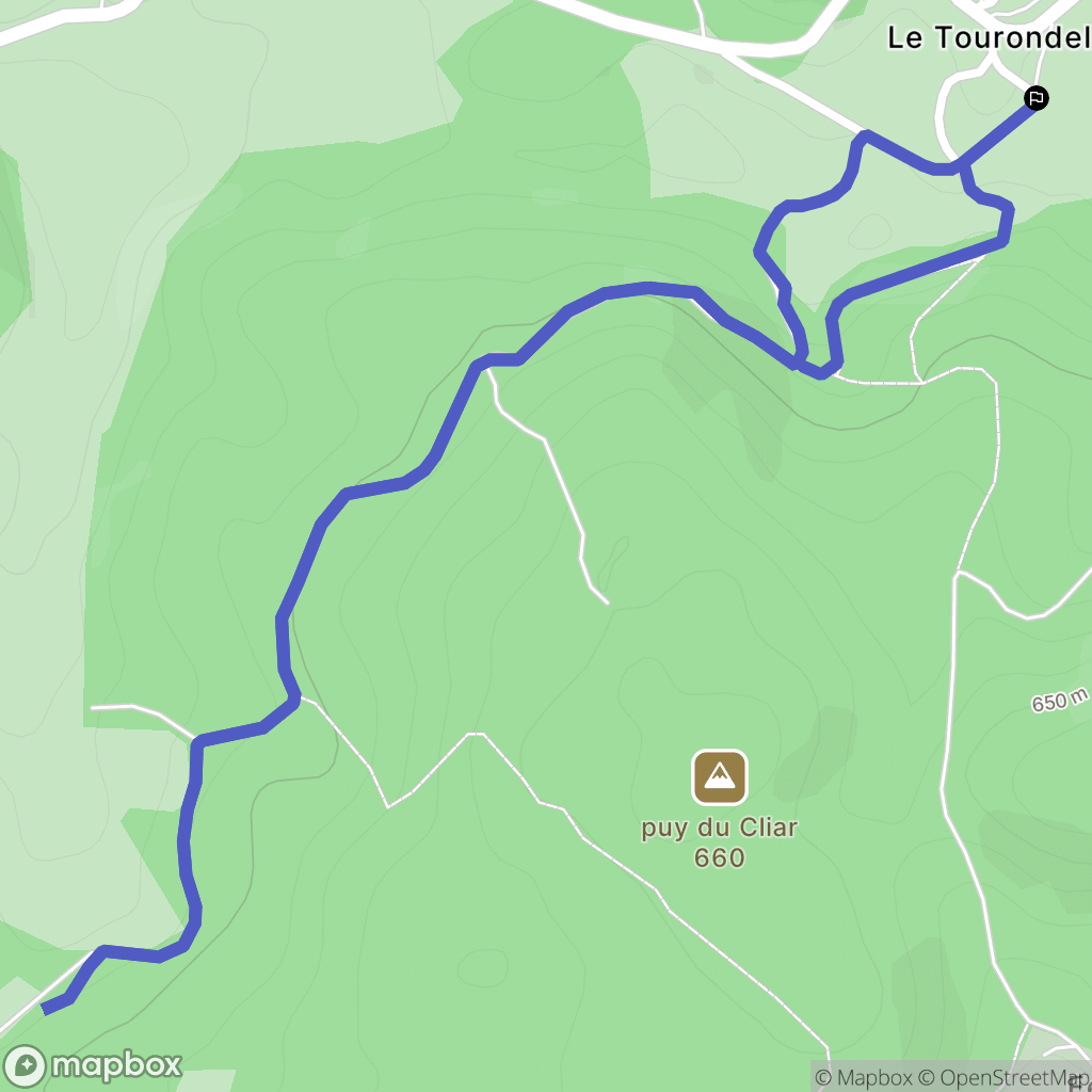 Saint-Augustin : carte du parcours de randonnée - France
