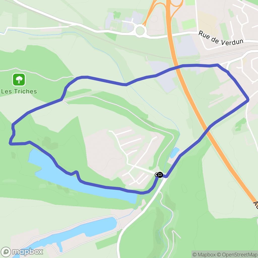 Fontoy : carte du parcours de randonnée - France