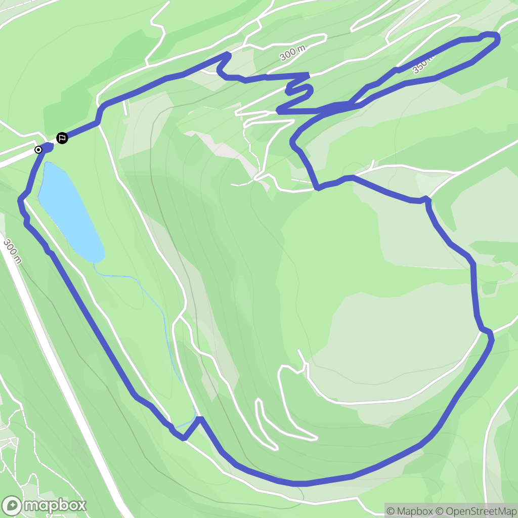 Longwy : carte du parcours de randonnée - France