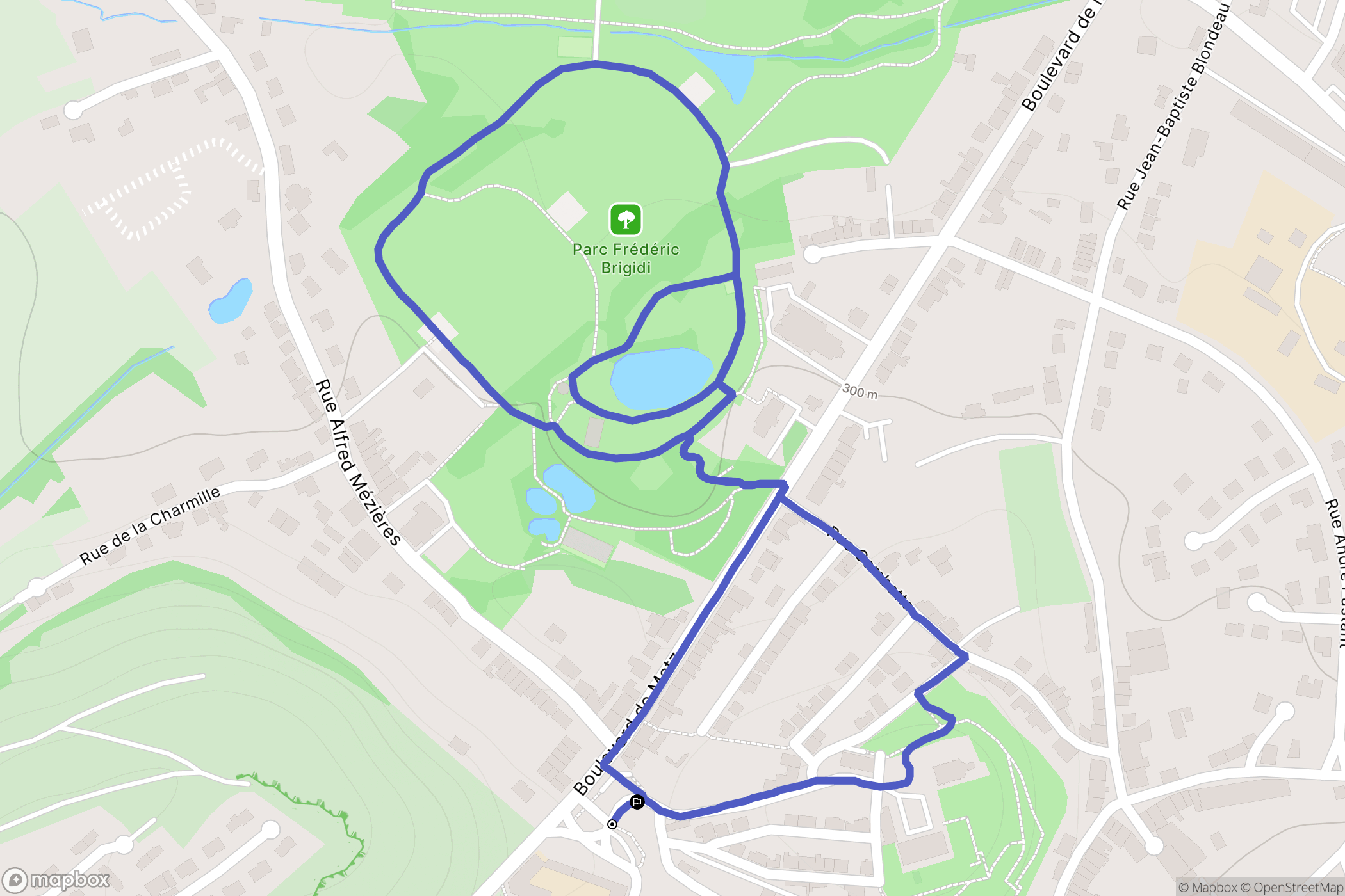 Mont-Saint-Martin : carte du parcours de randonnée - France