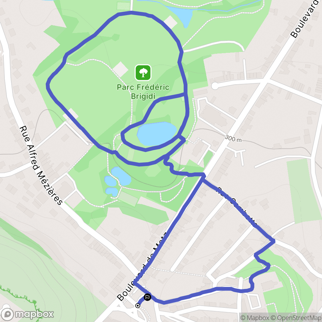 Mont-Saint-Martin : carte du parcours de randonnée - France