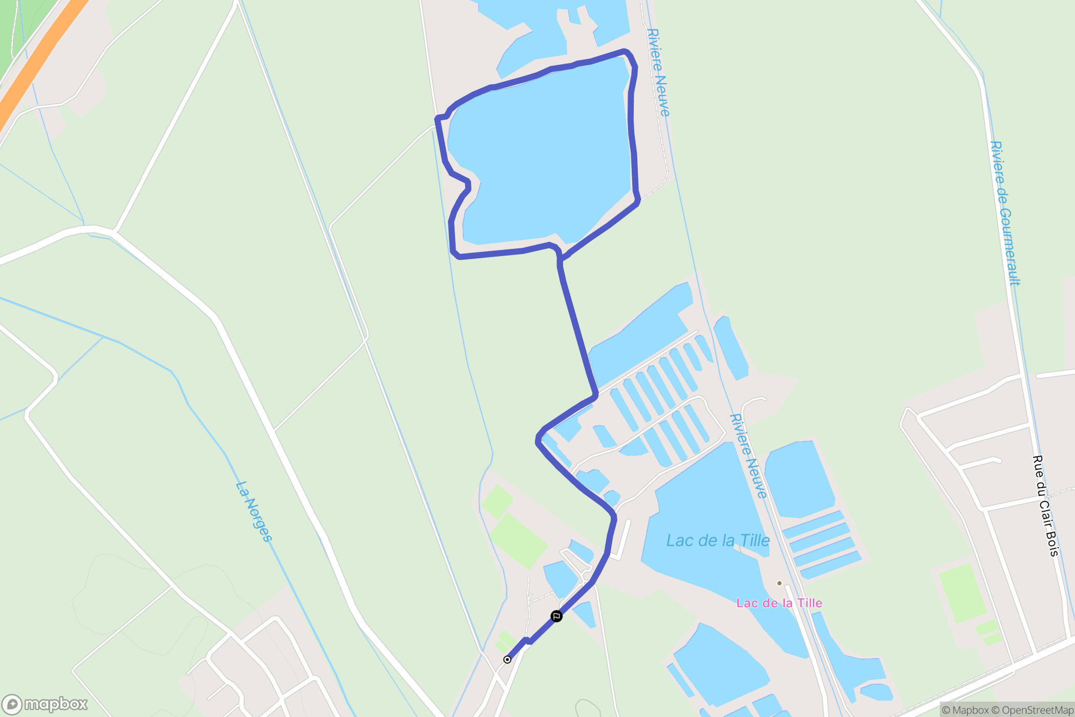 Magny-sur-Tille : carte du parcours de randonnée - France