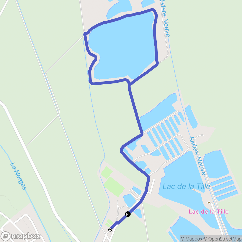 Magny-sur-Tille : carte du parcours de randonnée - France