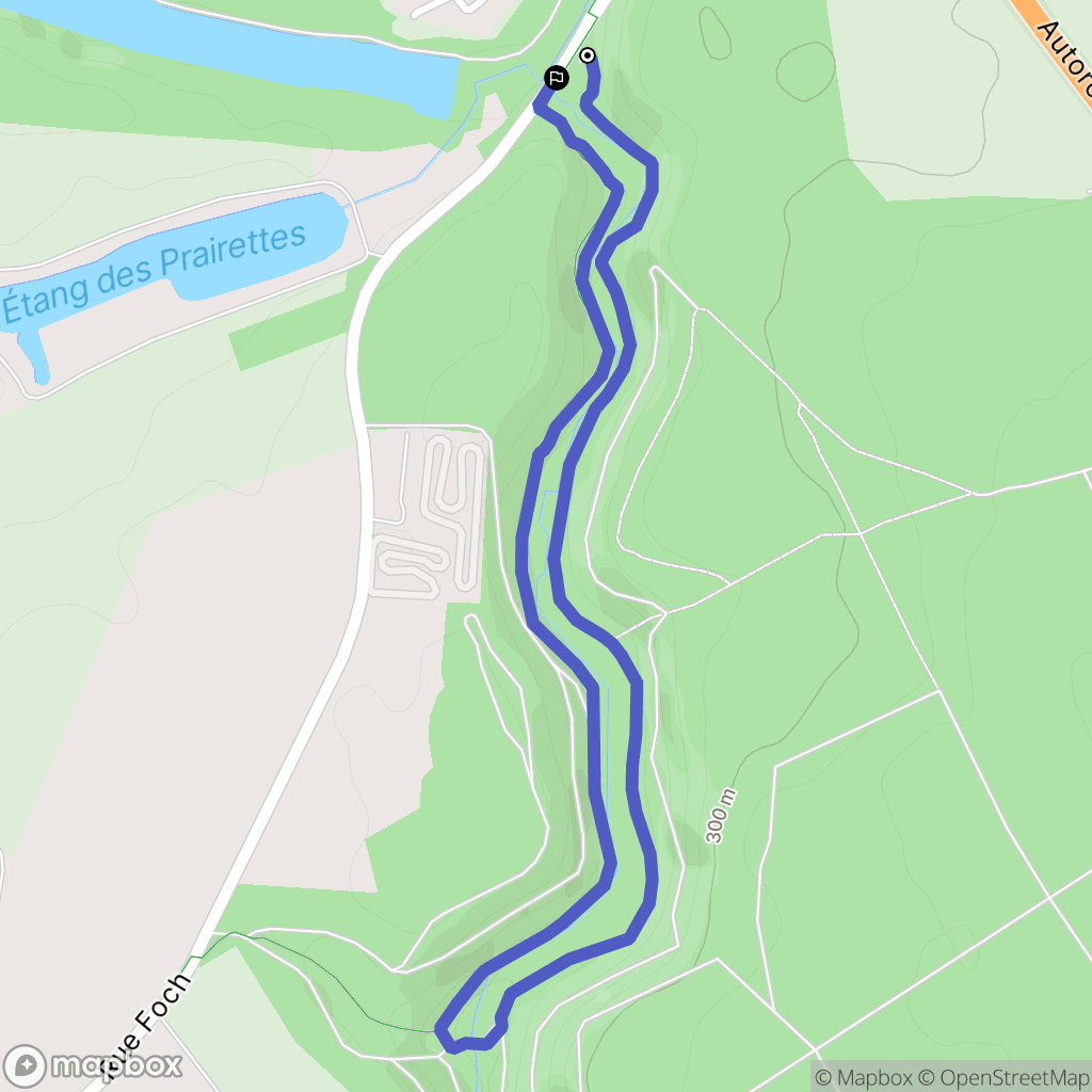 Fontoy : carte du parcours de randonnée - France