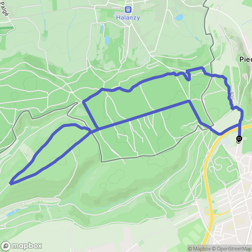 Mont-Saint-Martin : carte du parcours de randonnée - France