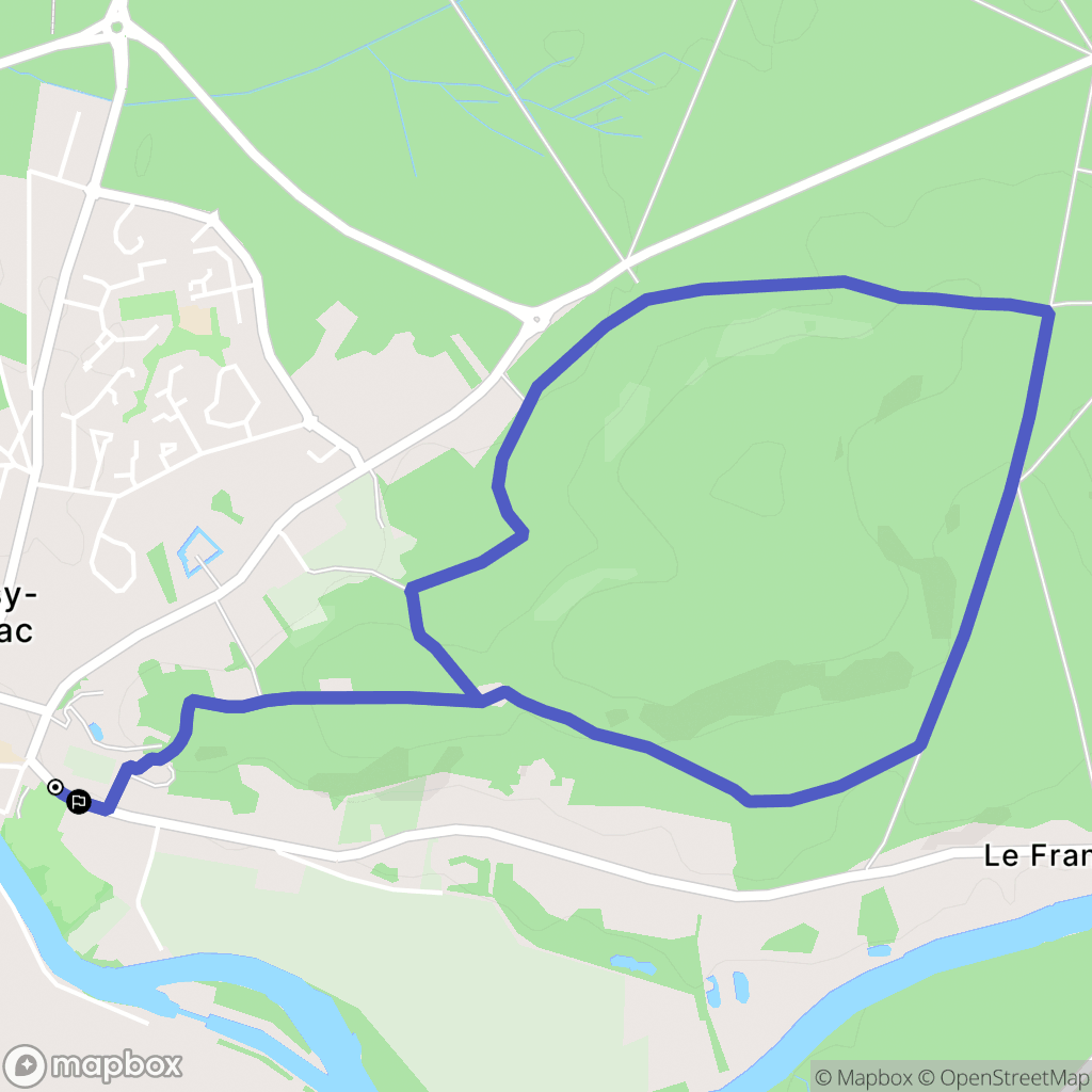 Choisy-au-Bac : carte du parcours de randonnée - France