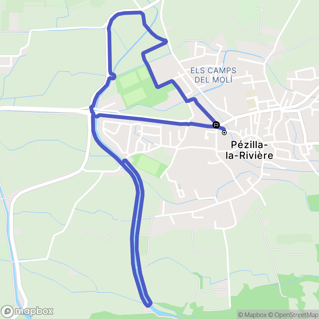 Pézilla-la-Rivière: routekaart voor buitenactiviteiten - France