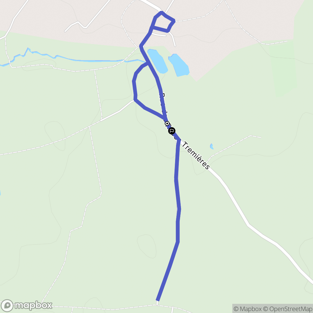 Beaulieu-Sous-la-Roche : carte du parcours de randonnée - France