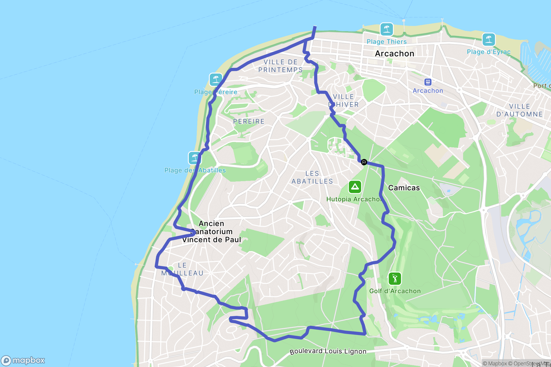 Arcachon: routekaart voor buitenactiviteiten - France