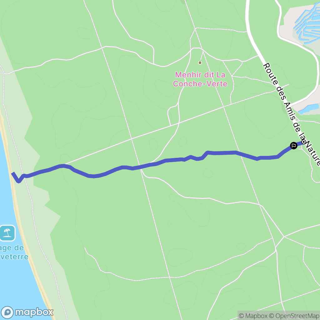 Les Sables-d'Olonne : carte du parcours de randonnée - France