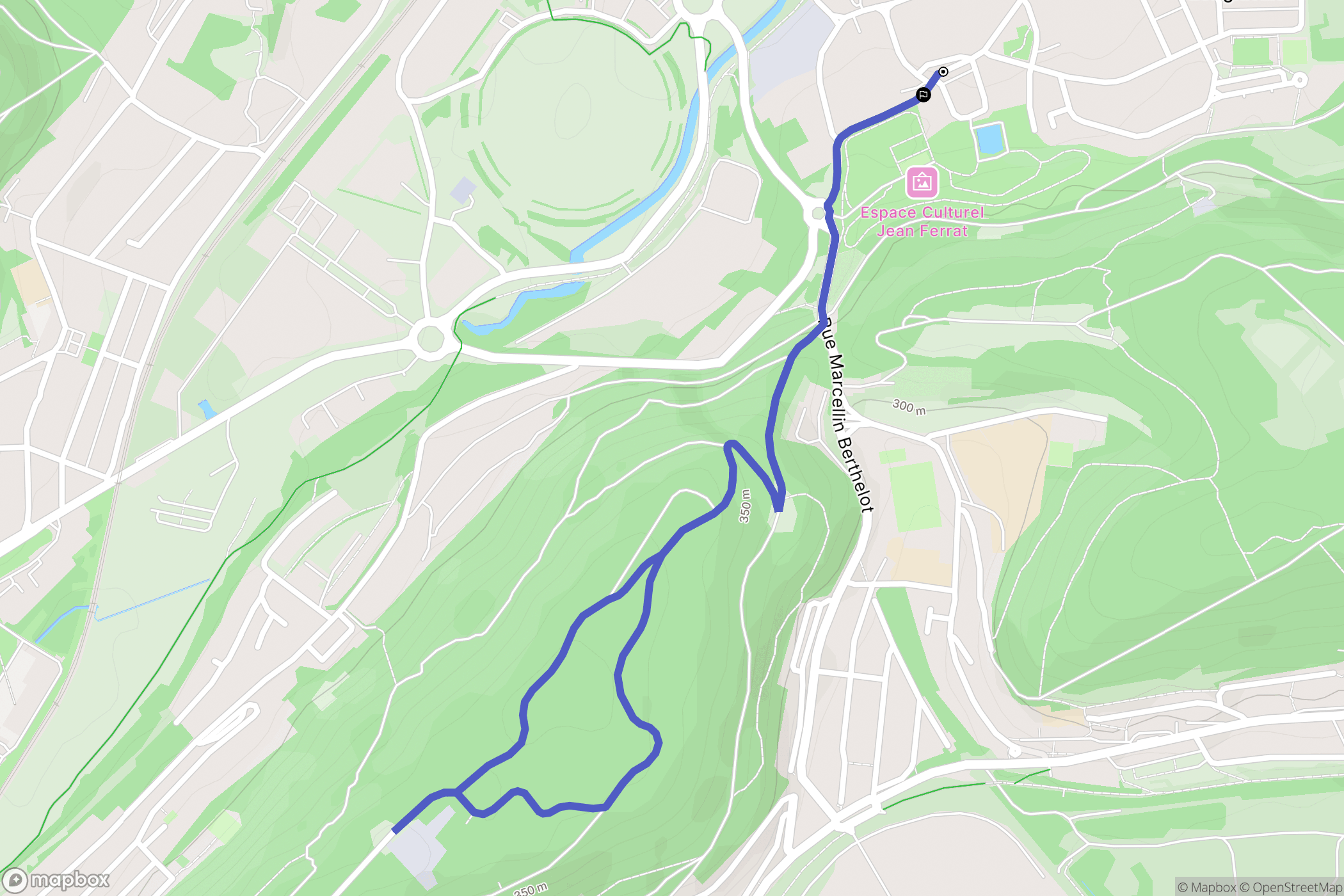 Longlaville : carte du parcours de randonnée - France