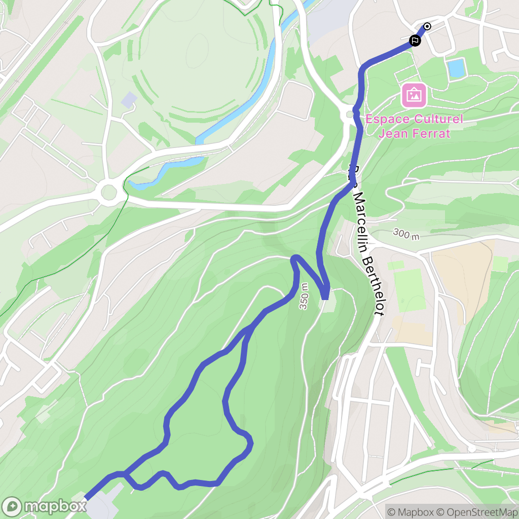 Longlaville : carte du parcours de randonnée - France