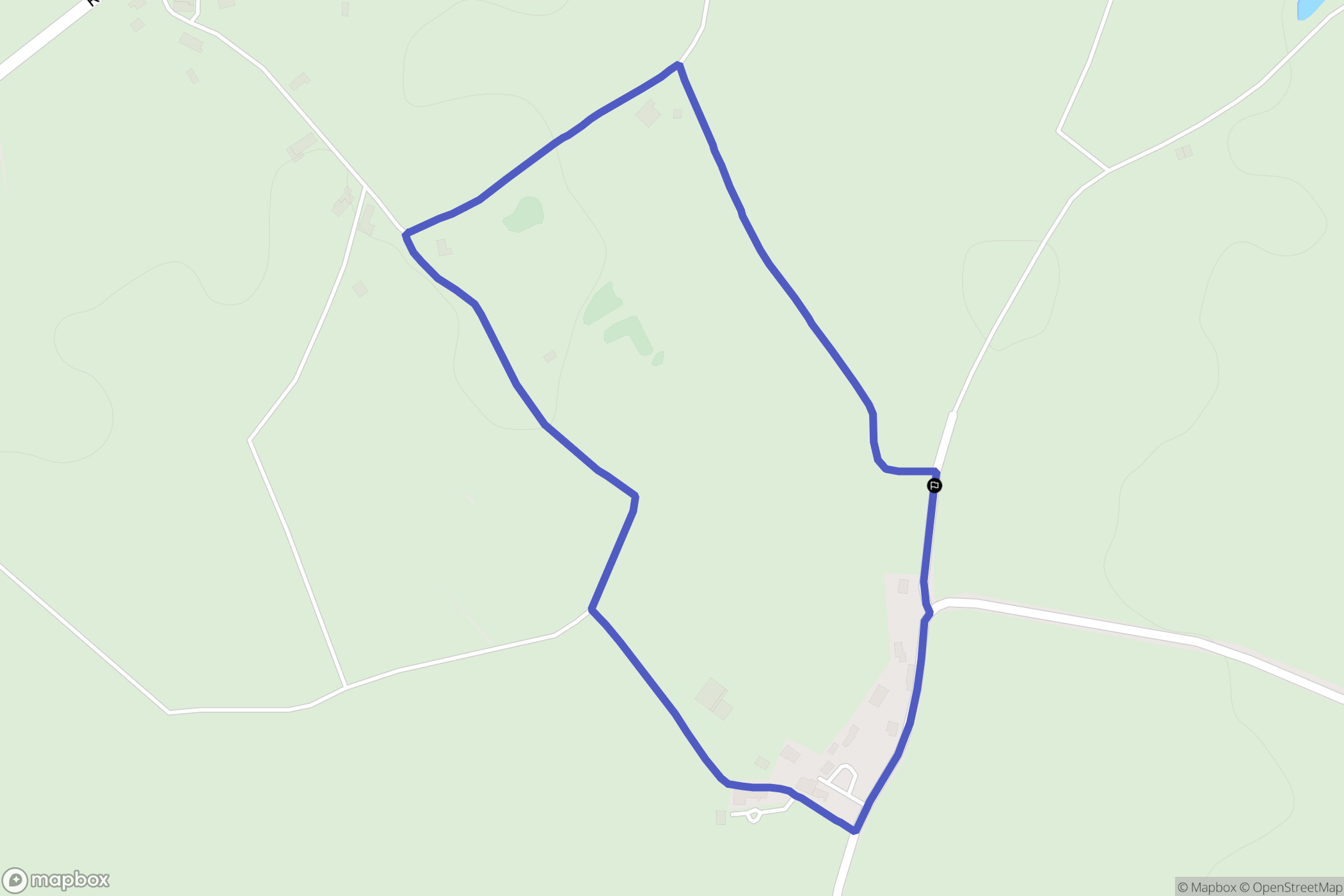 Aubigny-Les Clouzeaux : carte du parcours de randonnée - France