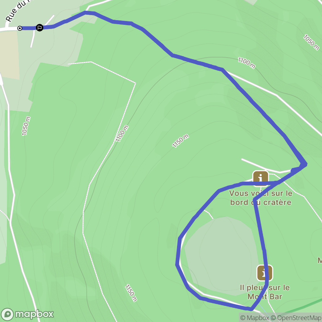 Allègre : carte du parcours de randonnée - France