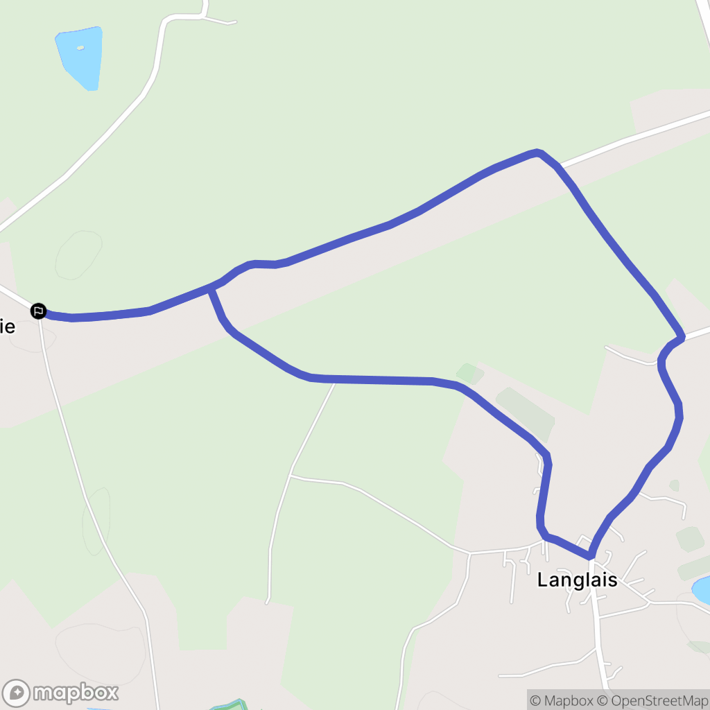 La Boissière-des-Landes : carte du parcours de randonnée - France