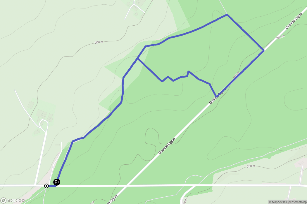Vimartin-sur-Orthe : carte du parcours de randonnée - France
