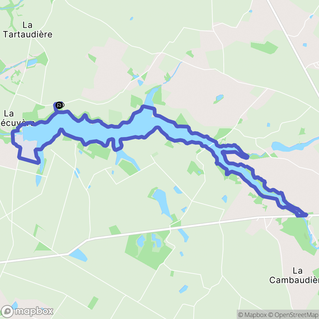 La Boissière-de-Montaigu : carte du parcours de randonnée - France