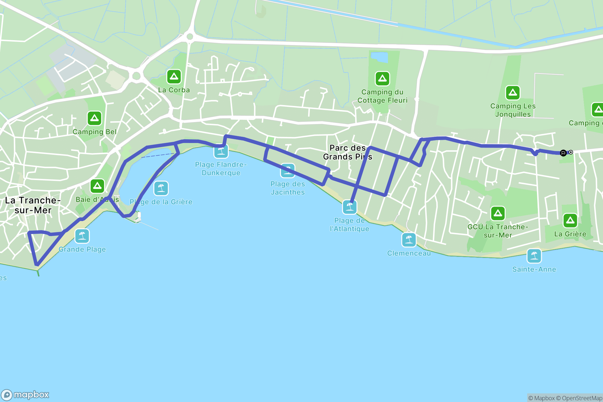 La-Tranche-Sur-Mer: routekaart voor buitenactiviteiten - France