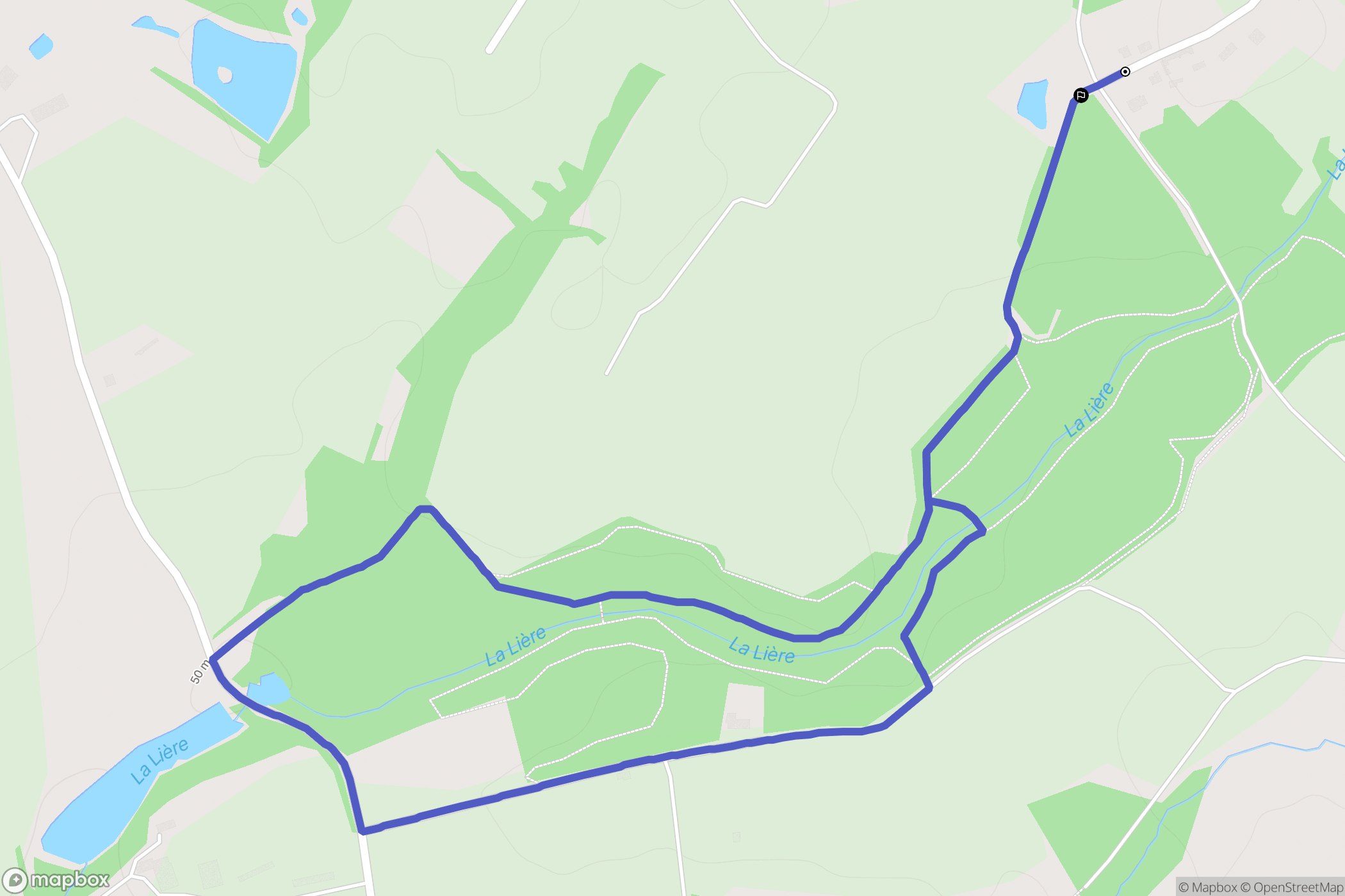 Sainte-Flaive-des-Loups : carte du parcours de randonnée - France