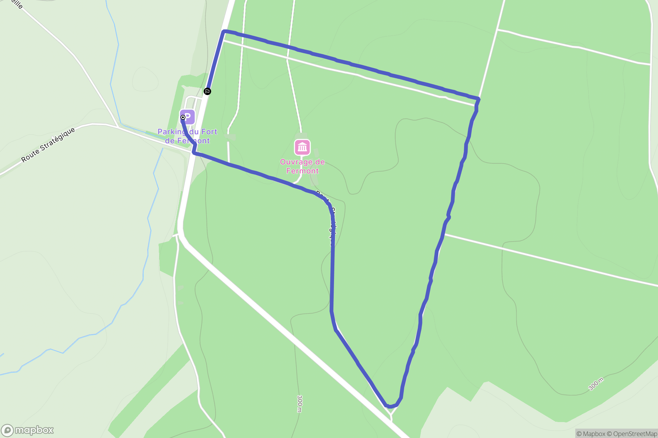 Viviers-sur-Chiers : carte du parcours de randonnée - France