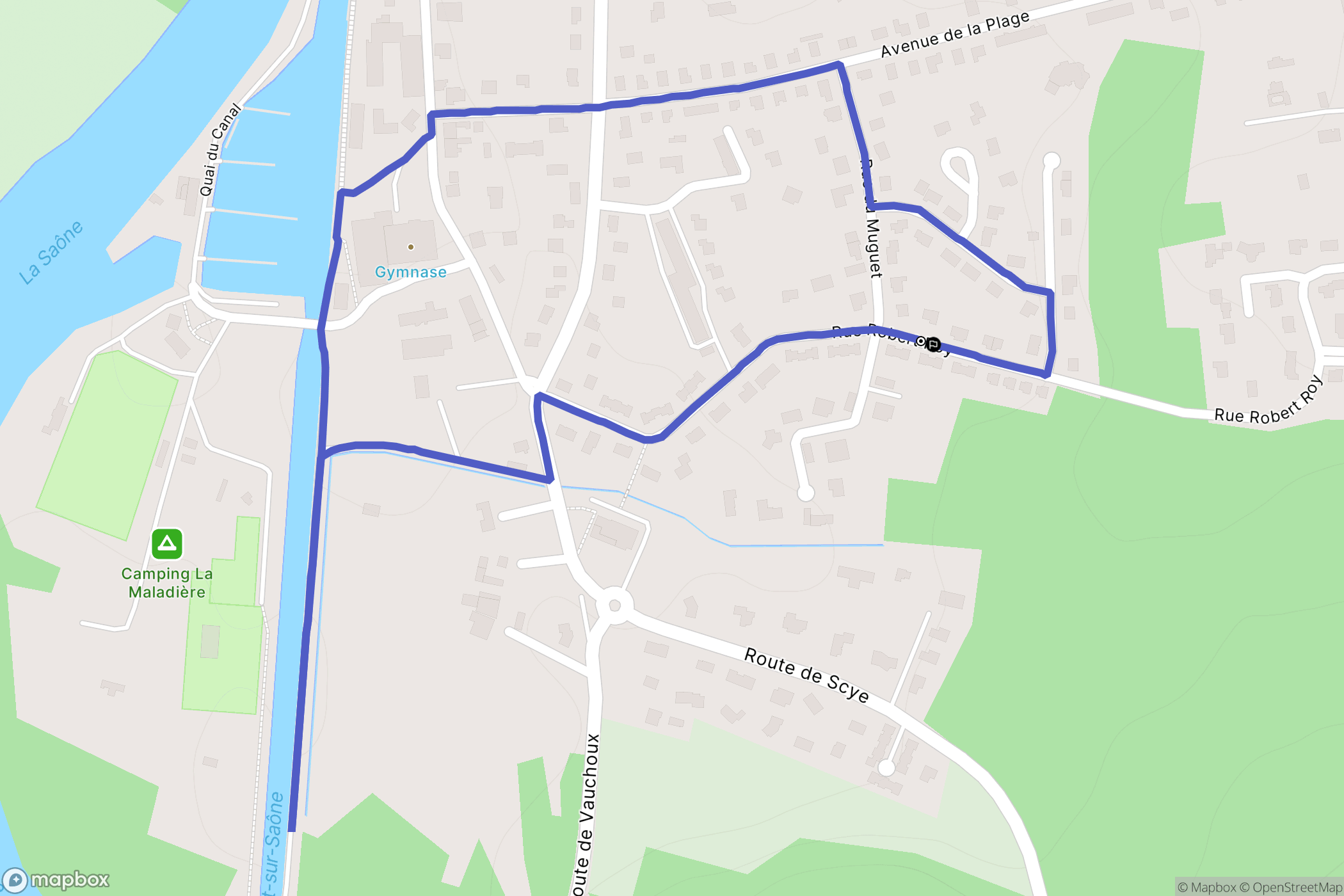 Port-sur-Saône : carte du parcours de randonnée - France