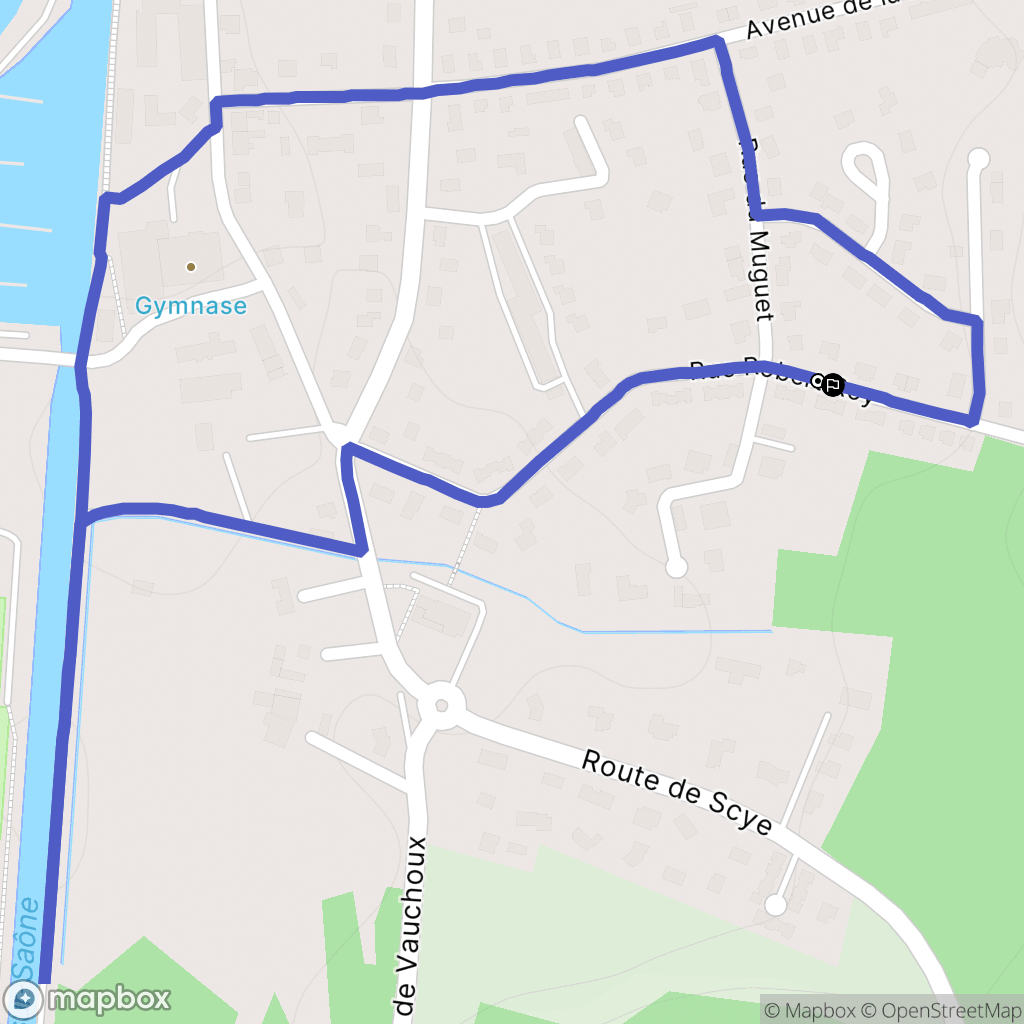 Port-sur-Saône : carte du parcours de randonnée - France