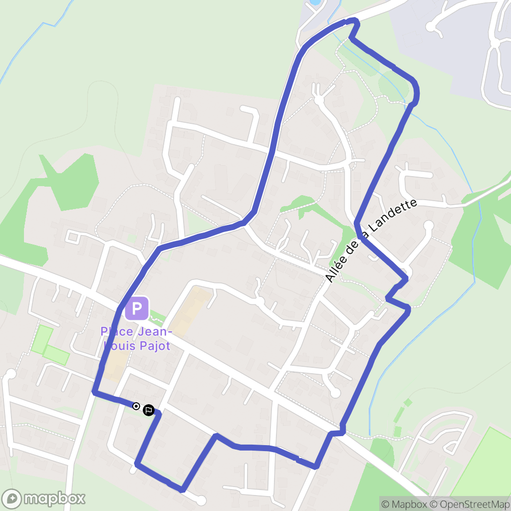 La Boissière-des-Landes : carte du parcours de randonnée - France