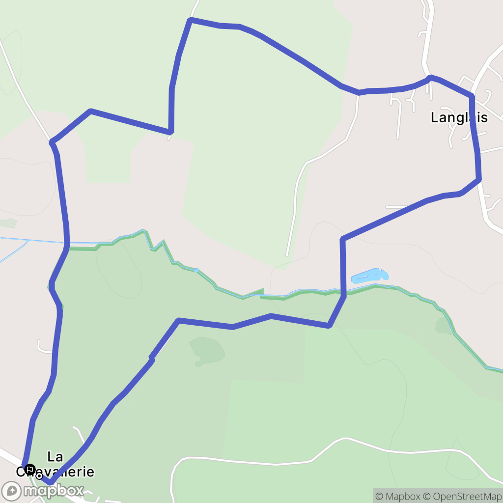 Saint-Vincent-sur-Graon : carte du parcours de randonnée - France