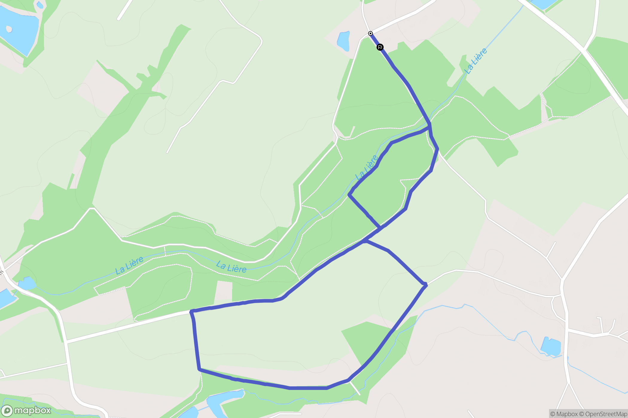 Sainte-Flaive-des-Loups : carte du parcours de randonnée - France