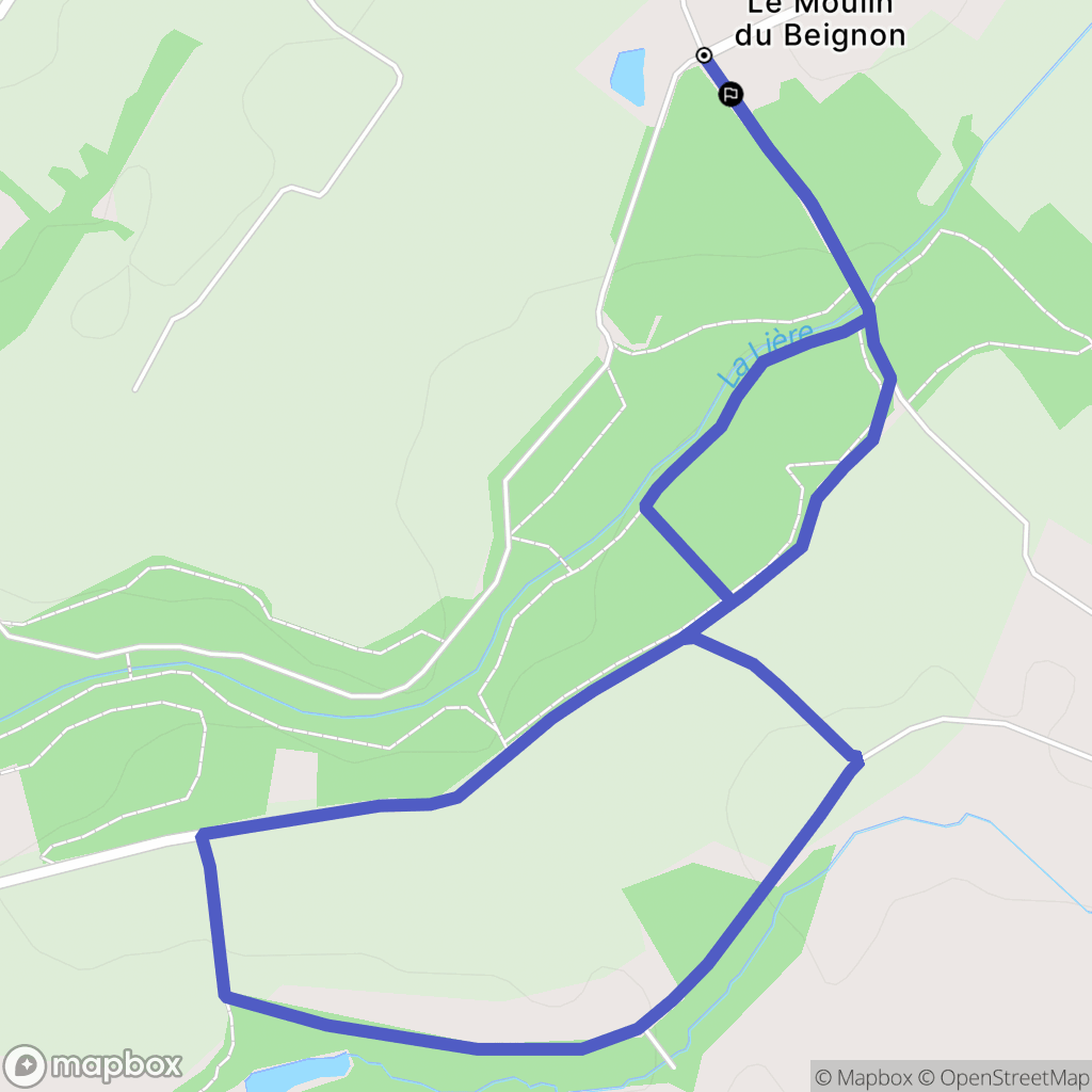 Sainte-Flaive-des-Loups : carte du parcours de randonnée - France