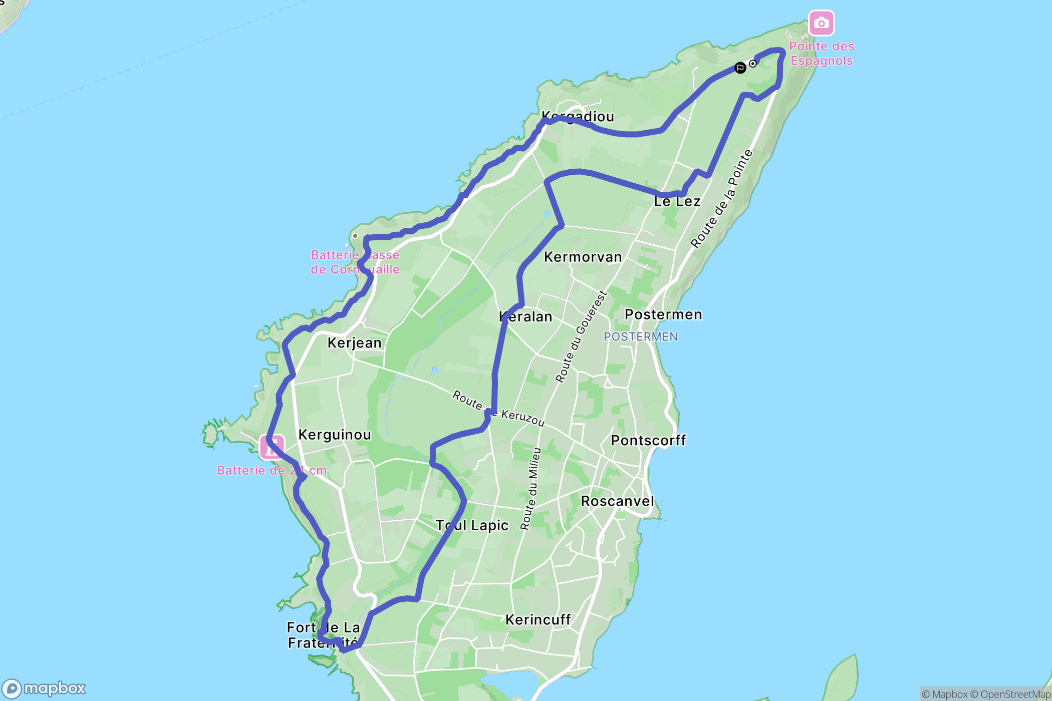 Roscanvel: routekaart voor buitenactiviteiten - France