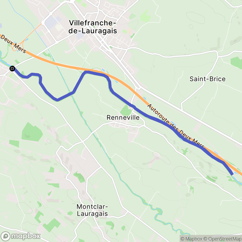 Gardouch : carte du parcours de randonnée - France