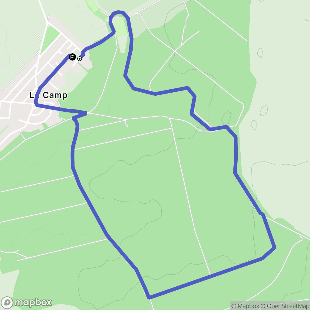 Morfontaine : carte du parcours de randonnée - France