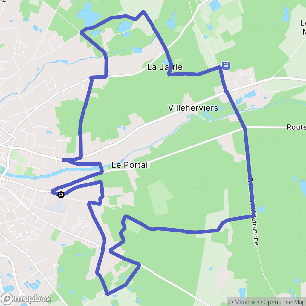 Romorantin-Lanthenay : carte du parcours de randonnée - France