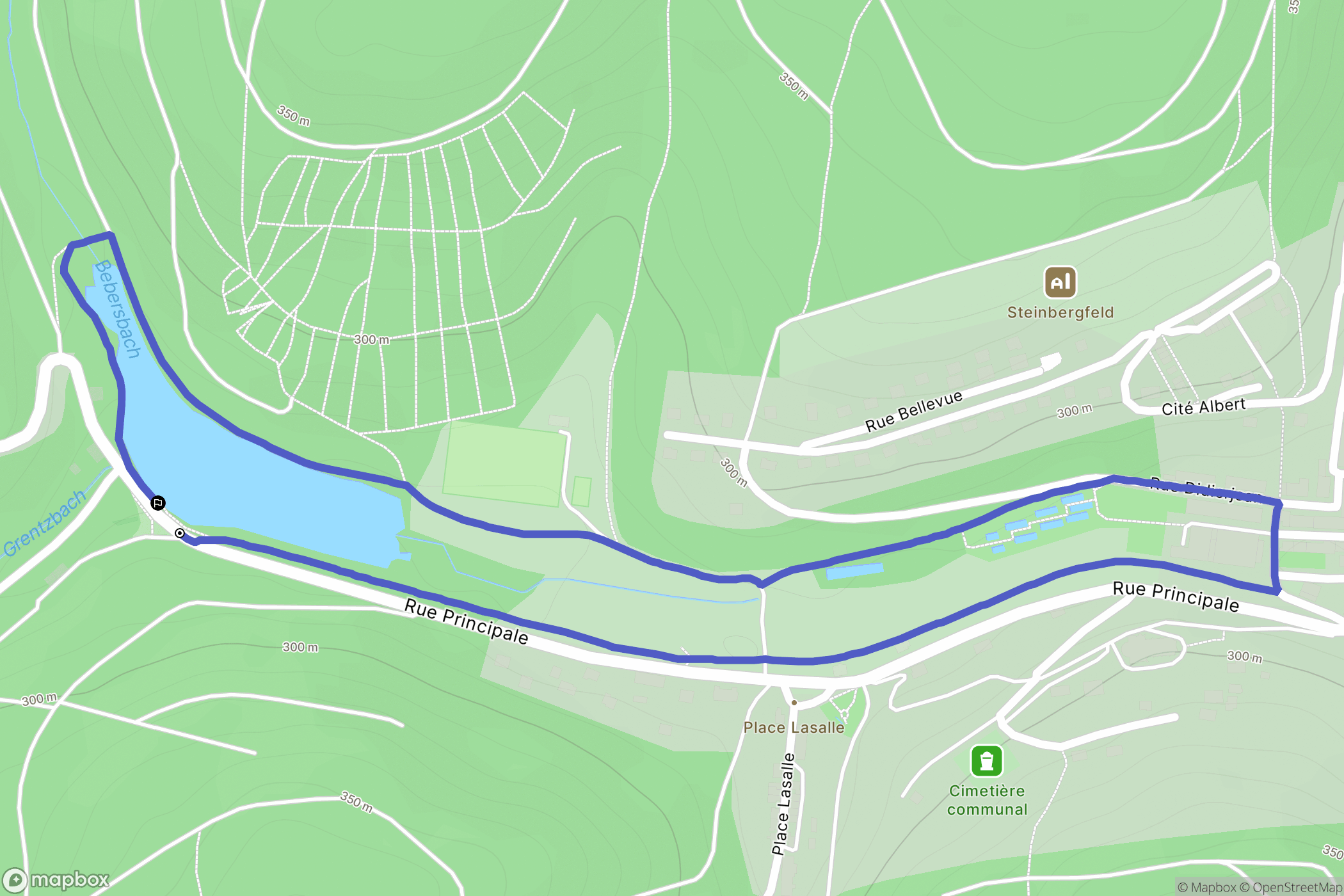 Saint-Louis-lès-Bitche : carte du parcours de randonnée - France
