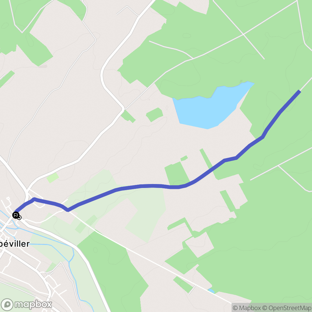 Gerbéviller : carte du parcours de randonnée - France
