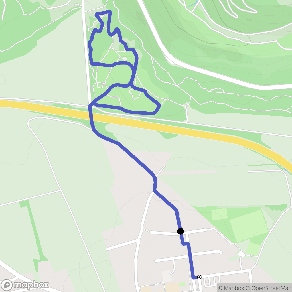 Mexy : carte du parcours de randonnée - France