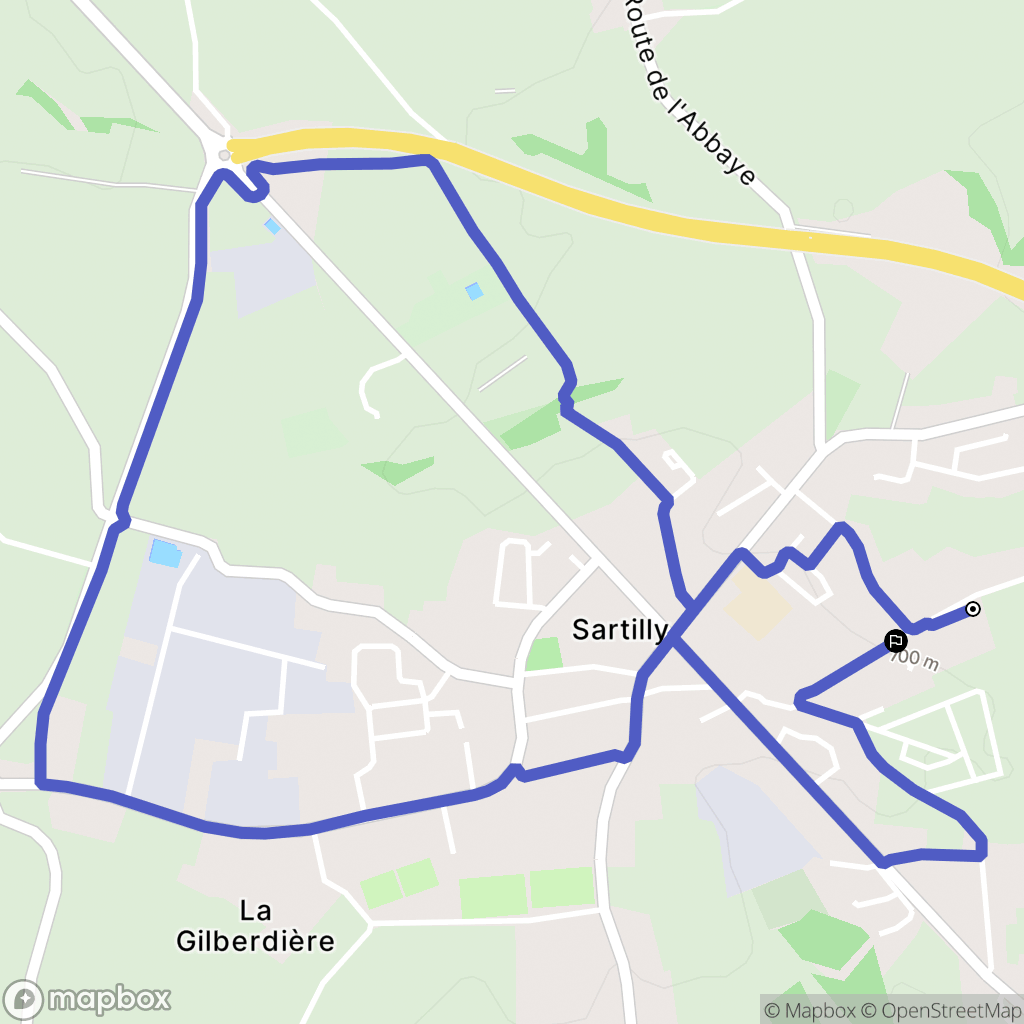 Sartilly-Baie-Bocage : carte du parcours de randonnée - France
