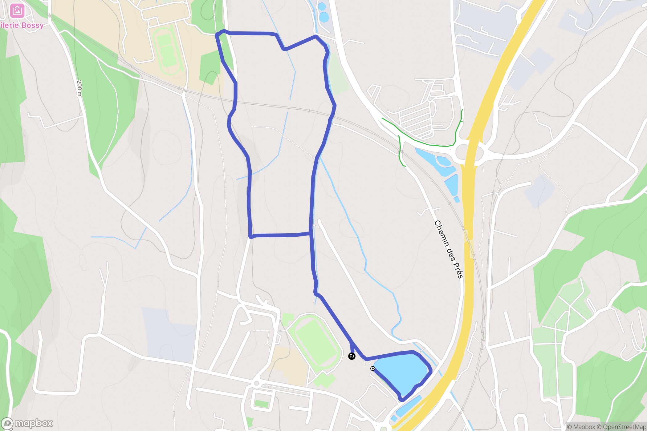 Gardanne : carte du parcours de randonnée - France