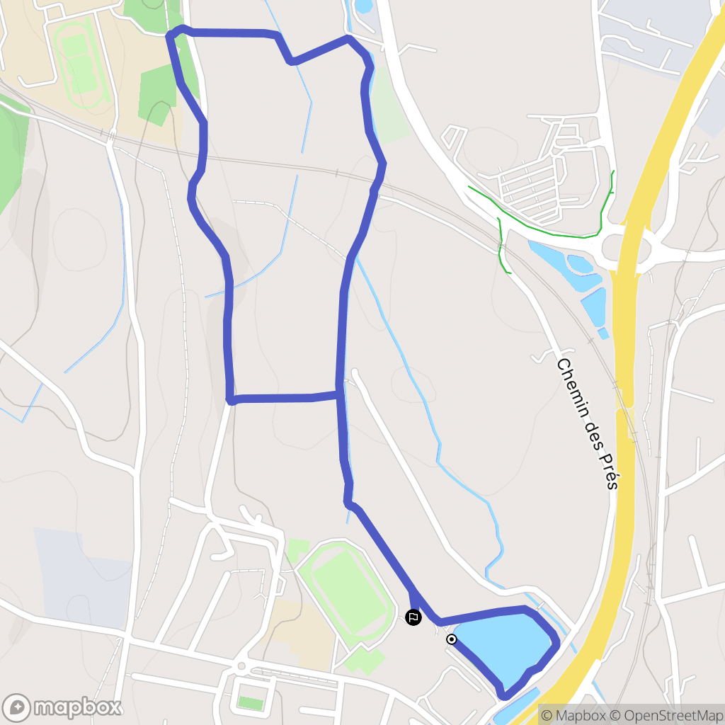 Gardanne : carte du parcours de randonnée - France