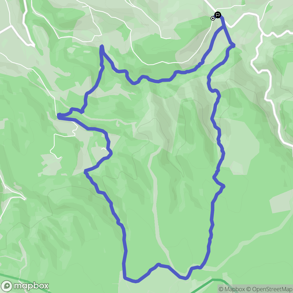Venasque : carte du parcours de randonnée - France
