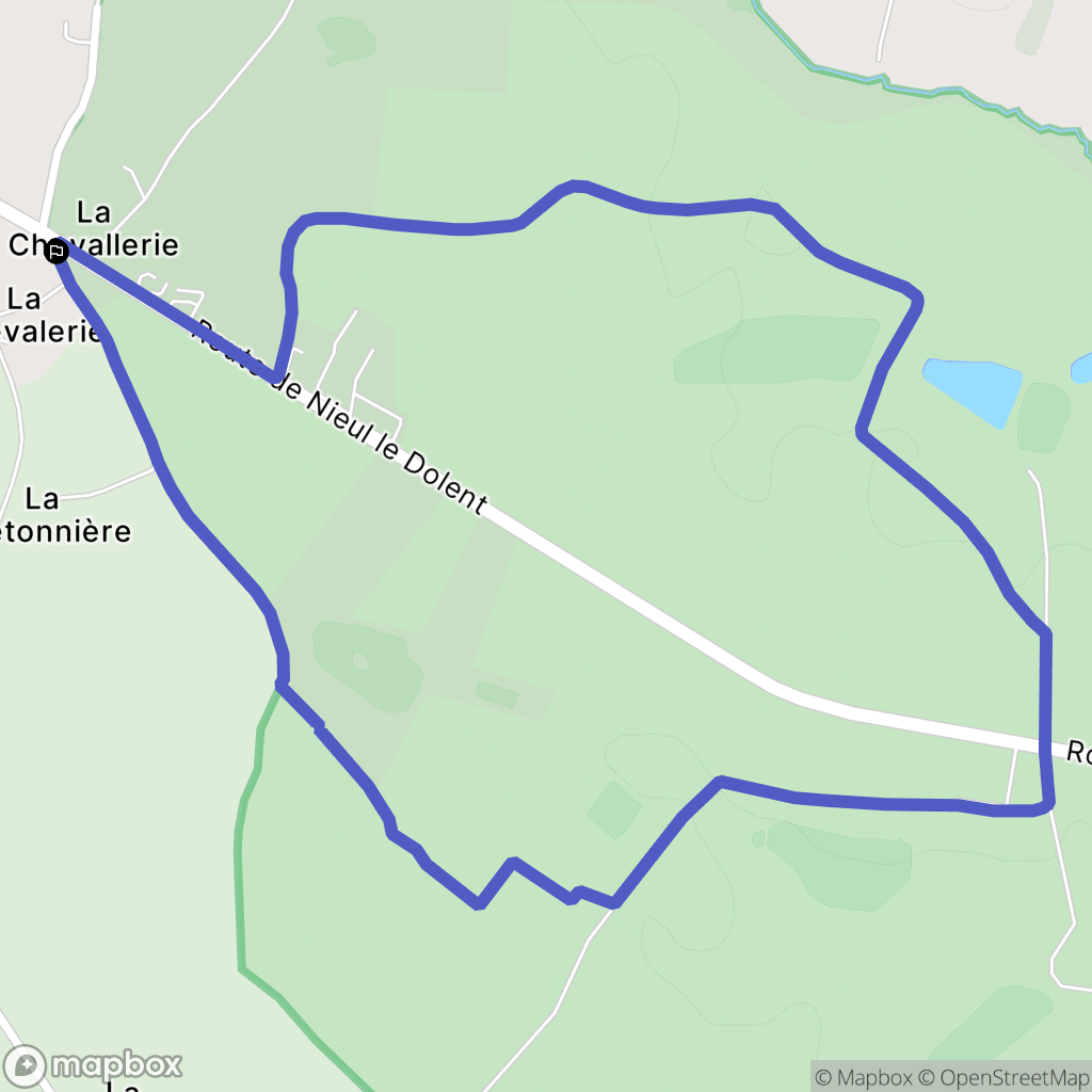 La Boissière-des-Landes : carte du parcours de randonnée - France