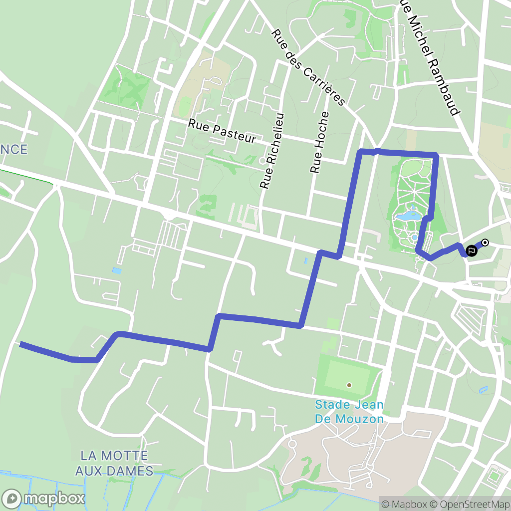 Luçon : carte du parcours de randonnée - France