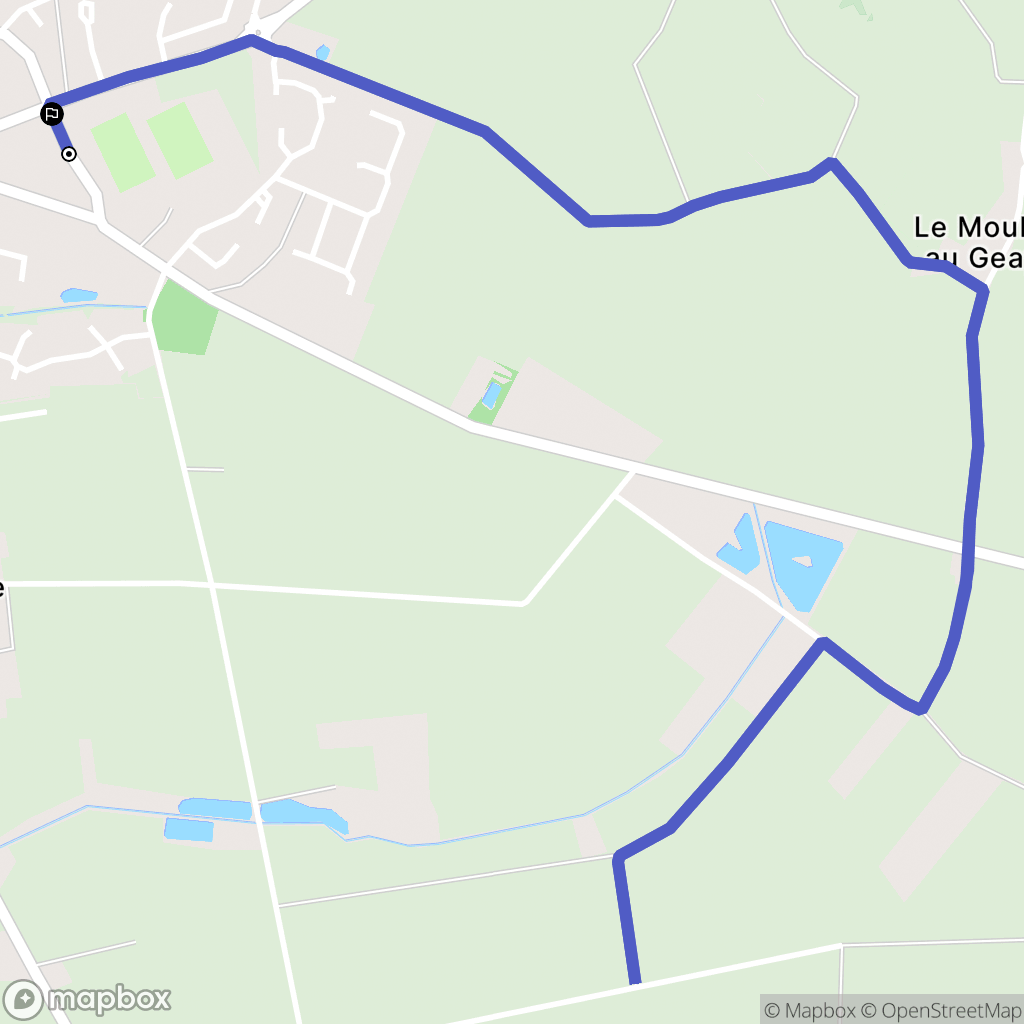 Nieul-le-Dolent : carte du parcours de randonnée - France