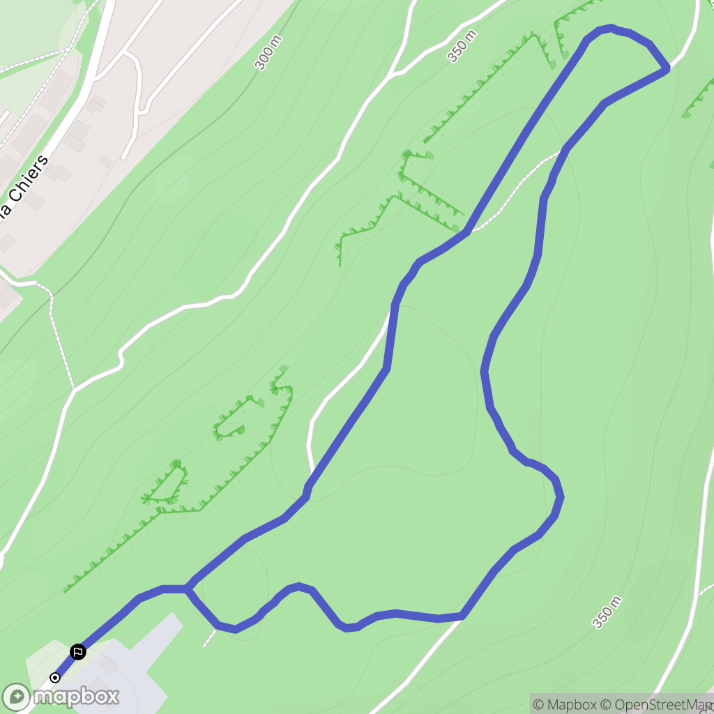 Herserange : carte du parcours de randonnée - France