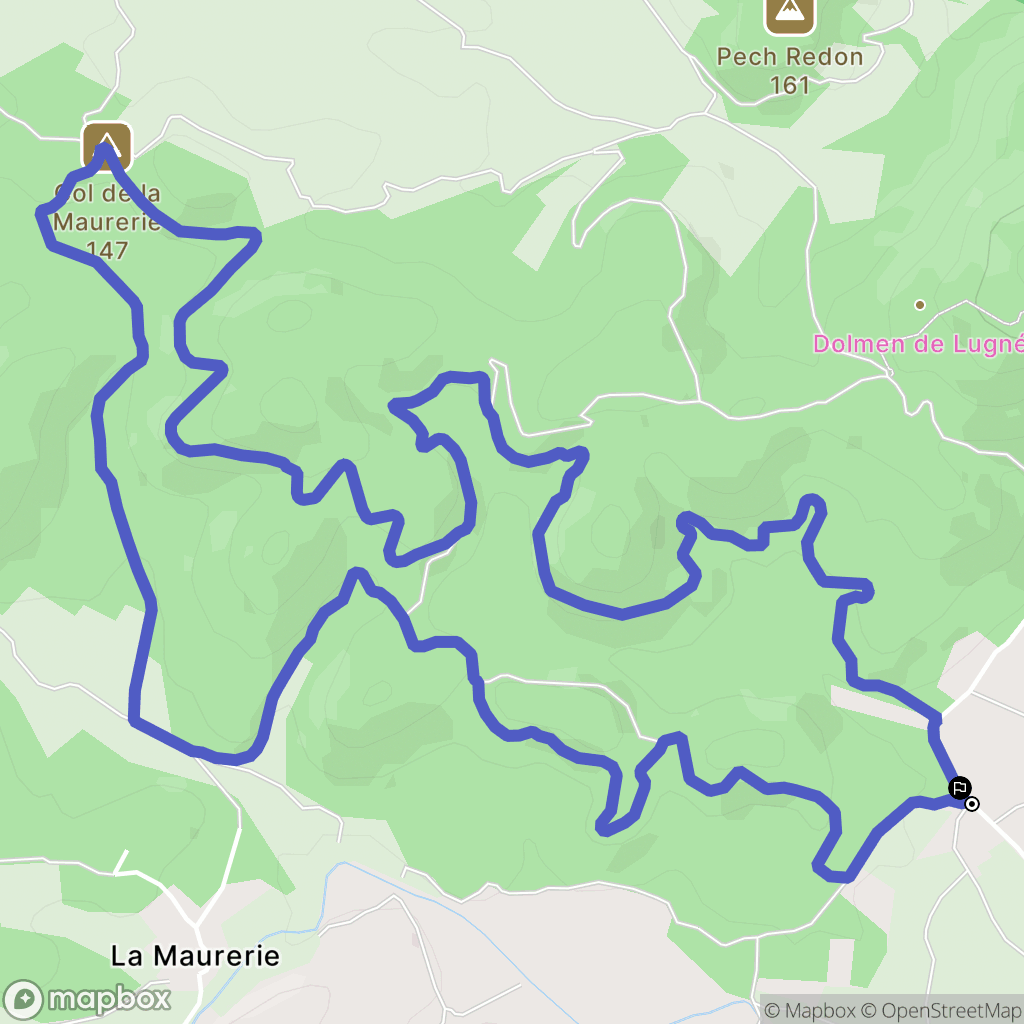 Cessenon-sur-Orb : carte du parcours de randonnée - France